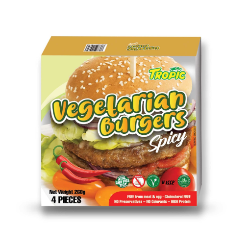 Picture of TROPIC VEG.BURG X4 SPICY 200G