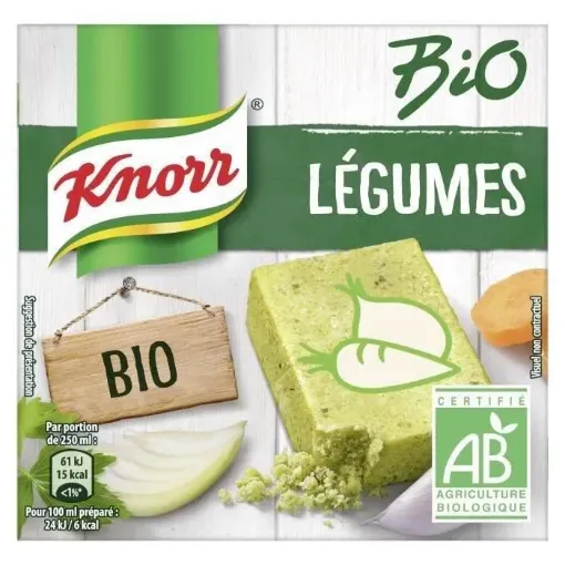 Picture of KNORR CUBE BIO BOUILLON LEGUME 66G