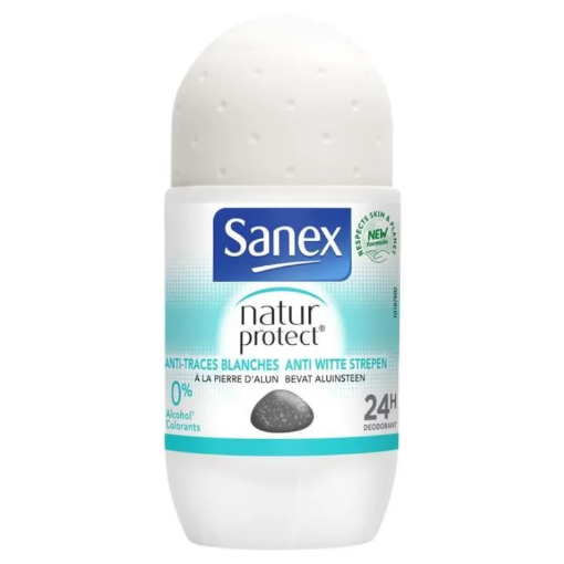 Picture of SANEX DEODORANT BILLE FEMME NATUR PROTECT ANTITRACES BLANCHES 50ML