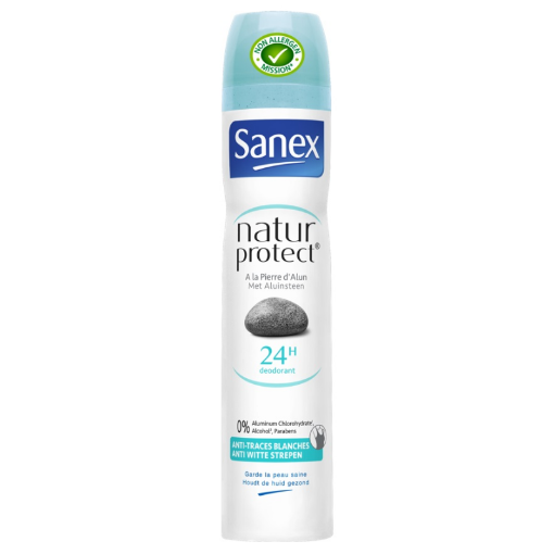 Picture of SANEX DEODORANT FEMME NATUR PROTECT ANTI TRACES BLANCHES 200ML