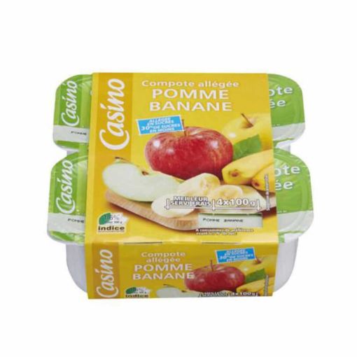 Picture of CO COMPOTE ALLEGEES EN SUCRES 4 POTS POMME 4X100G