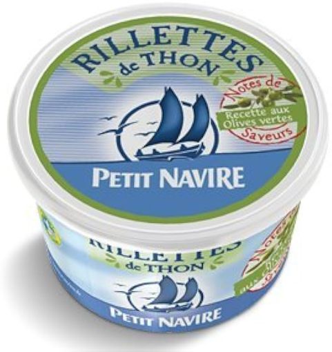 Picture of PETIT NAVIRE RILLETTS DE THON RECETTE AUX OLIVES VERTES 125G