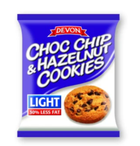 Picture of DEVON LIGHT CHOC CHIP HAZELNUT COOKIES 200G