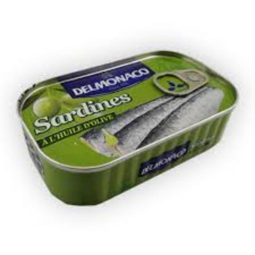 Picture of DELMONACO SARDINE LHUILE OLIVE 125G