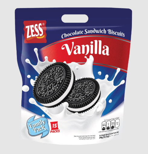 Picture of ZESS VANILLA SANDWICH BISCUITS 294G