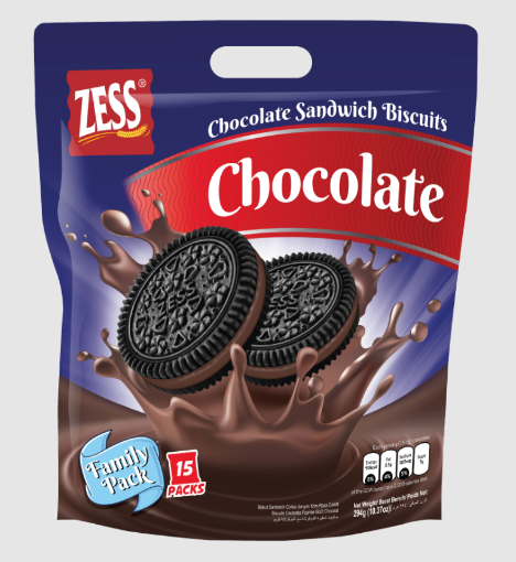 Picture of ZESS CHOCOLATE SANDWICH BISCUITS 294G