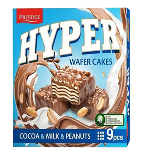 Picture of PRESTIGE HYPER WAFER CAKE COCOA MILK PEANUTS 167G