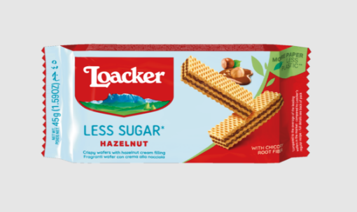 Picture of LOACKER LESS SUGAR HAZELNUT 45G