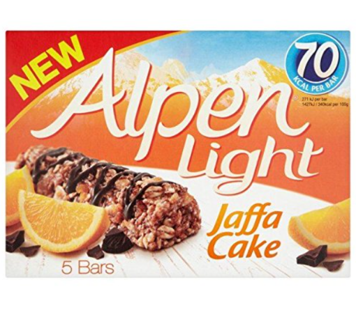 Picture of ALPEN BARS LIGHT JAFFA CAKE X 5 19G