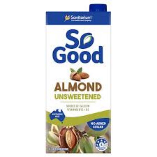 Picture of SO GOOD ALMOND MILK UNSWEETENED 1LT