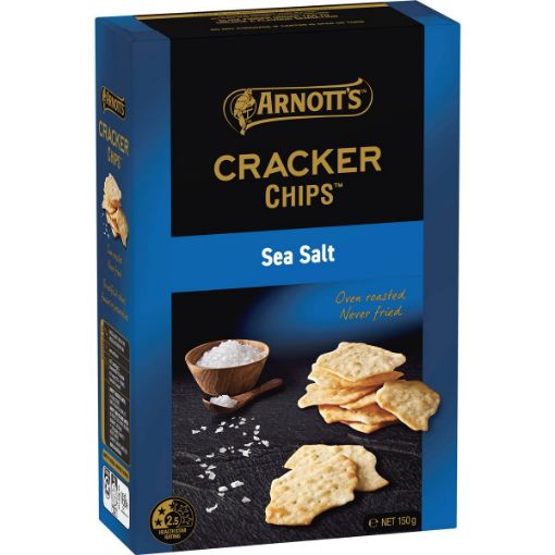 Picture of ARNOTTS CRACKER CHIPS SEA SALT 150G