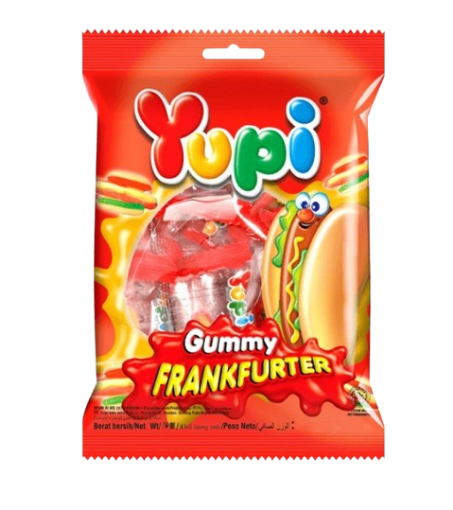 Picture of YUPI GUMMY FRANKFURTER 84G