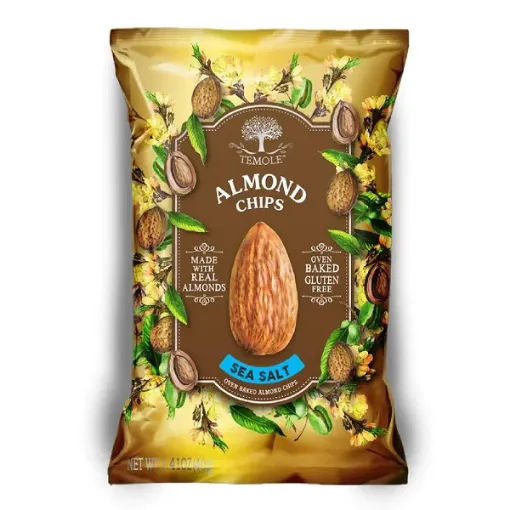 Picture of TEMOLE ALMOND CHIPS SEA SALT 40G