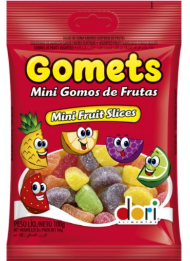 Picture of DORI GOMETS MINI FRUIT SLICE 100G