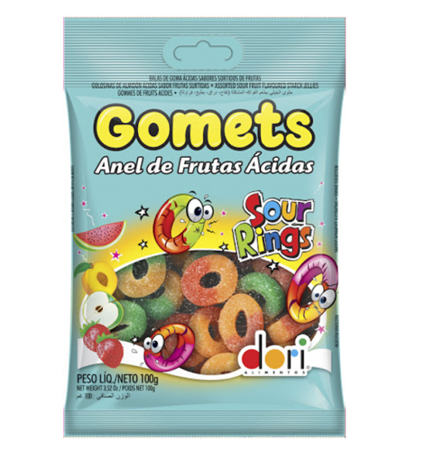 Picture of DORI GOMETS SOUR RINGS 100G