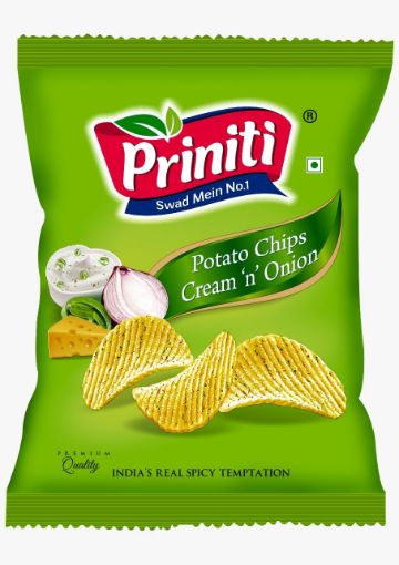 Picture of PRINITI POTATO CHIPS CREAM ONION 60G