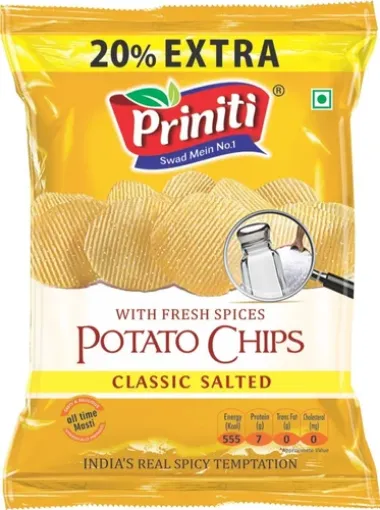 Picture of PRINITI POTATO CHIPS CLASSIC SALTED 60G