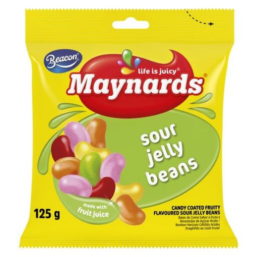 Picture of BEACON MAYNARDS SOUR JELLY BEANS 125G