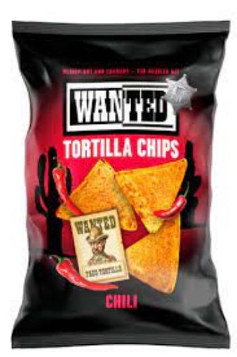 Picture of WANTED TORTILLA CHIPS CHILLI 200G