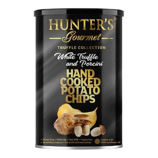 Picture of HUNTER CHIPS WHITE TRUFFLE PORCINI 150G