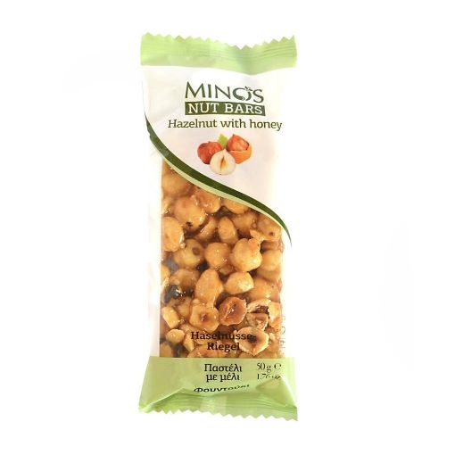 Picture of MINOS HAZELNUT HONEY BAR 50G