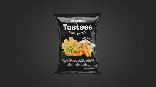 Picture of TASTEES CRUNCHY RICE SNACK WASABI CHEESE 65G