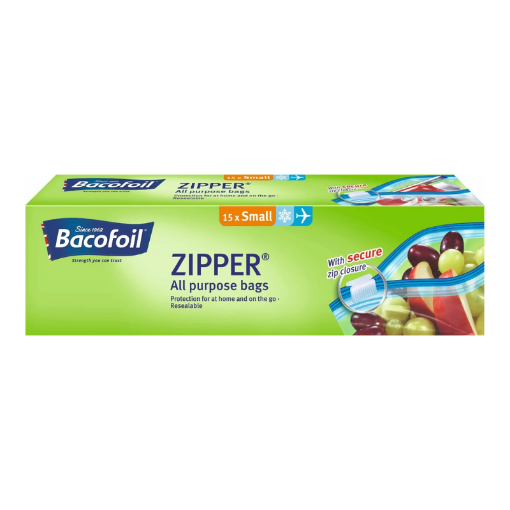 Picture of BACOFOIL 15 BAGS ZIPPER SM 1L