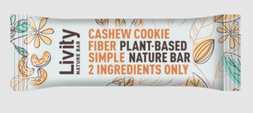 Picture of LIVITY NAT BAR CASHEW COOKIE 30G