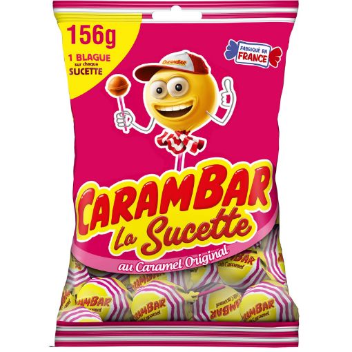 Picture of CARAMBAR SUCETTES CARAMEL 156G