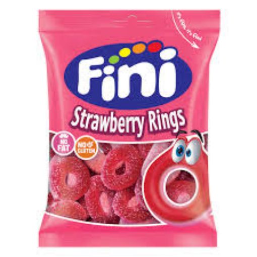 Picture of FINI STRAWBERRY RINGS 100G