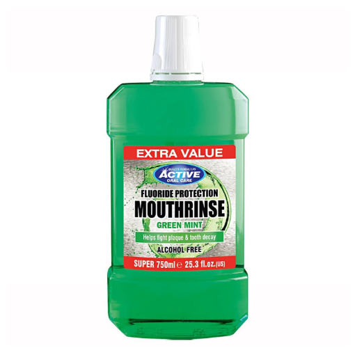 Picture of ACTIVE ORAL CARE MOUTHRINSE GREEN MINT 750ML