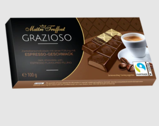 Picture of MAITRE TRUFFOUT GRAZIOSO CAPPUCINO 100GMS