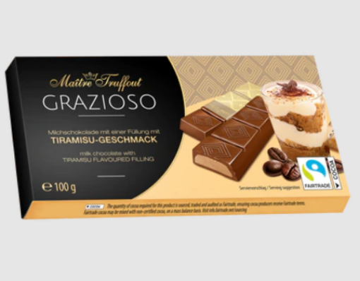 Picture of MAITRE TRUFFOUT GRAZIOSO TIRAMISU 100GMS