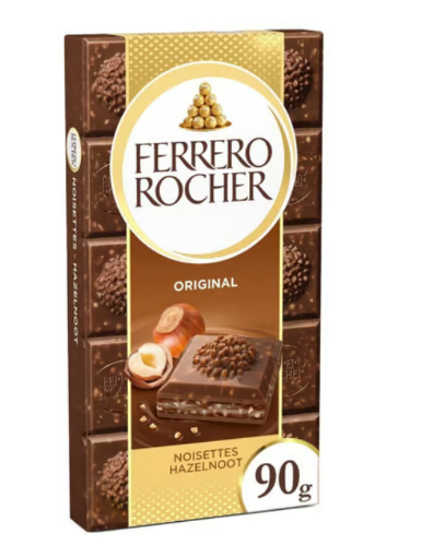 Picture of FERRERO TABLET LAIT NOISETTE AMANDE 90G