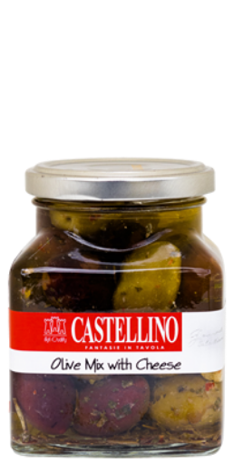 Picture of CASTELLINO OLIVE MIX WITH CHEESE AND ROSEMARY 280G