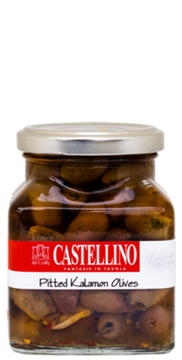 Picture of CASTELLINO PITTED KALAMON OLIVES 280G