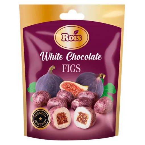 Picture of ROIS FIGS WHITE CHOCOLATE 100G