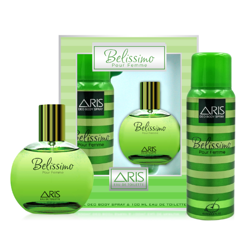 Picture of ARIS GIFTSET FOR WOMEN  PERFUME 100ML   DEO 200ML  BELISSIMO