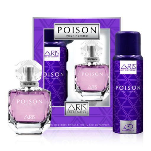 Picture of ARIS GIFTSET FOR WOMEN  PERFUME 100ML   DEO 200ML  POISON