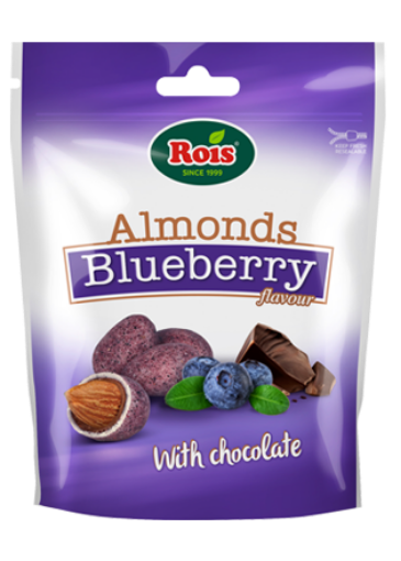 Picture of ROIS ALMONDS DARK CHOC 100G