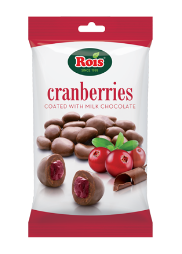 Picture of ROIS CRANBERRY MILK CHOC 80G