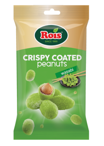 Picture of ROIS COATED PEANUTS WASABI 80G