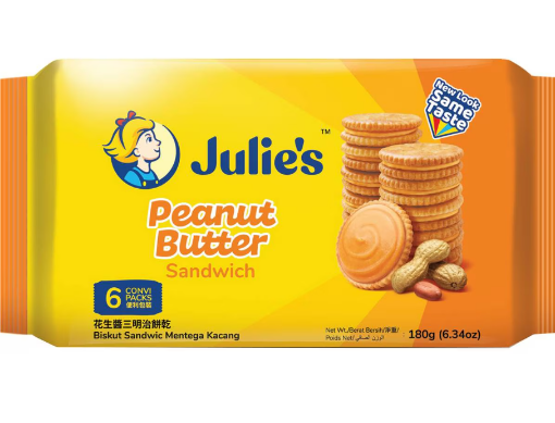 Picture of JULIE S PEANUT BUTTER SANDWICH 180G