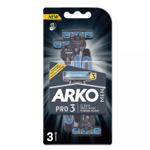 Picture of ARKO M PRO3  RASOIRS JETABLE HOMME BLISTER 6PCS