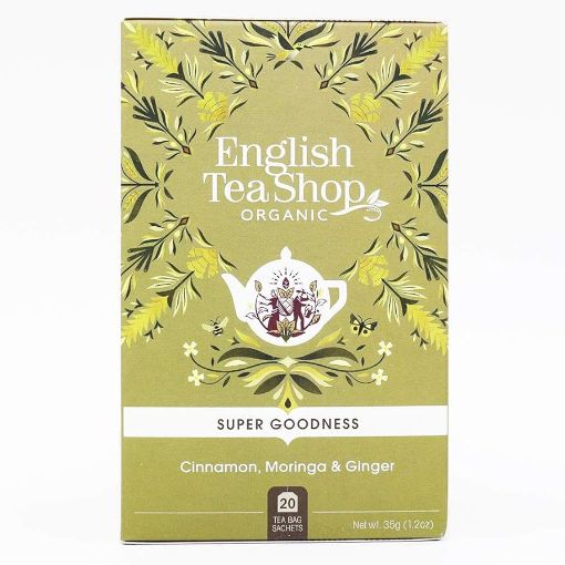 Picture of ENGLISH TEA SHOP ORGANIC INFUSION MORINGA CINNAMON GINGER 20X 35G