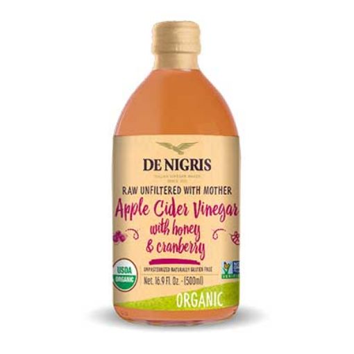 Picture of DE NIGRIS APPLE CIDER VINEGAR CRANBERRY HONEY 500ML