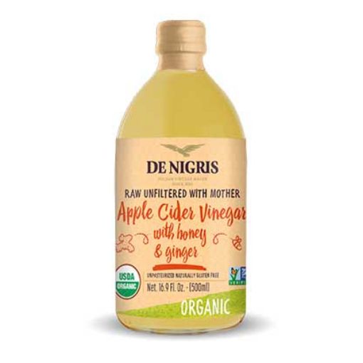 Picture of DE NIGRIS APPLE CIDER VINEGAR GINGER HONEY 500ML