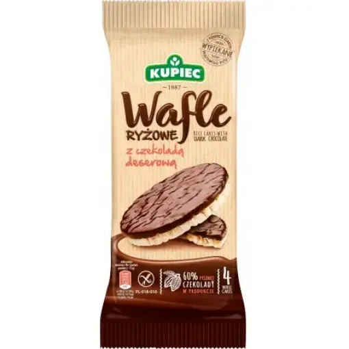 Picture of KUPIEC 2XRICE CAKES MILK CHOCOLAT 30G