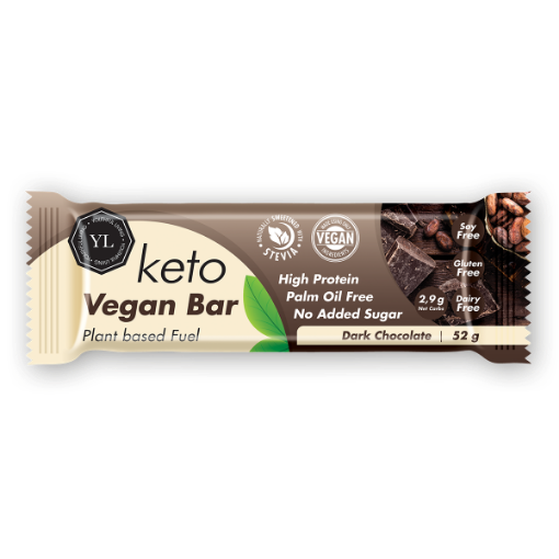 Picture of YL KETO VEGAN BAR DARK CHOCOLATE 52G