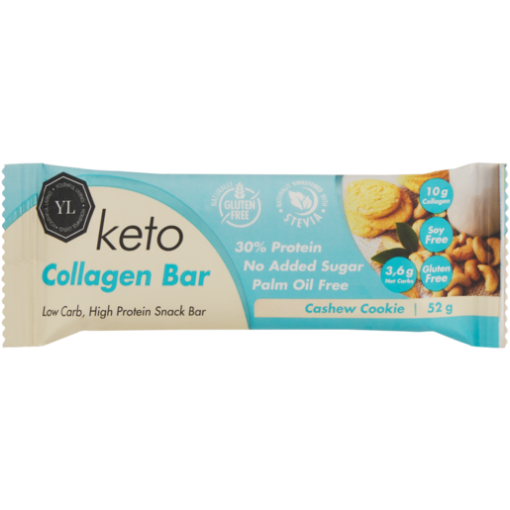 Picture of YL KETO COLLAGEN BAR CASHEW COOKIES 52G